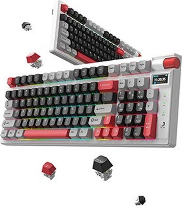 Actual product image Marvo Monka KG991W Mechanical Keyboard RGB Blue Switch Wireless KG991W (US, Cable, Wireless)