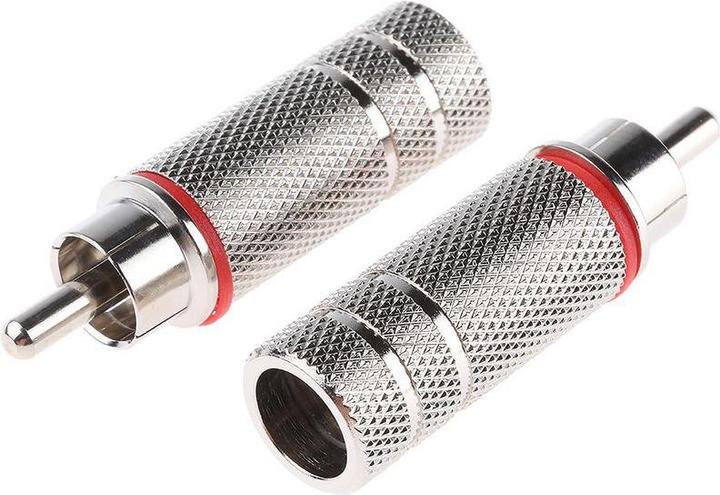 Immagine prodotto RS PRO Connettore maschio nichelato linea rossa