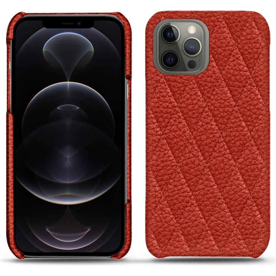 Noreve Lederschutzhülle (Apple iPhone 12 Pro), Smartphone Hülle, Orange
