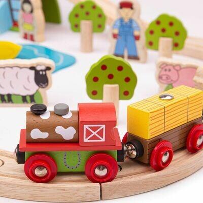 Actual product image Bigjigs Farm train set