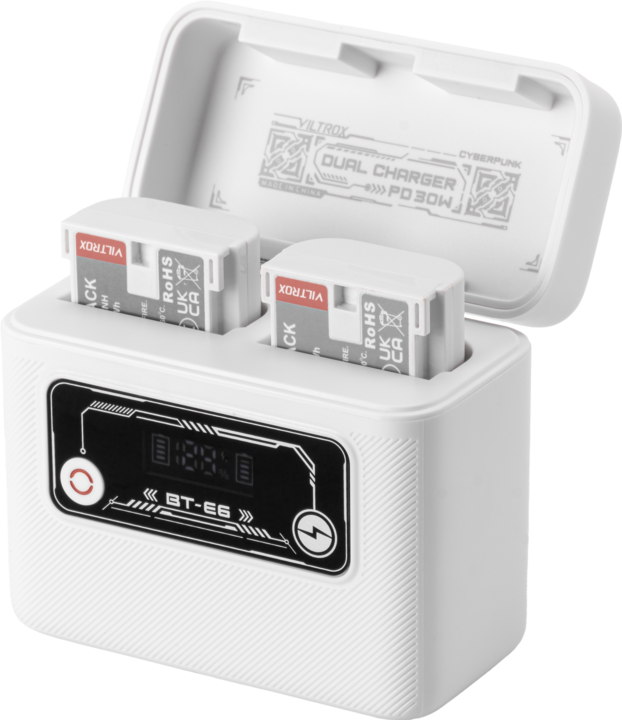 Actual product image Viltrox Camera Battery Charging Case Power Bank for Canon LP E6 (Charger)