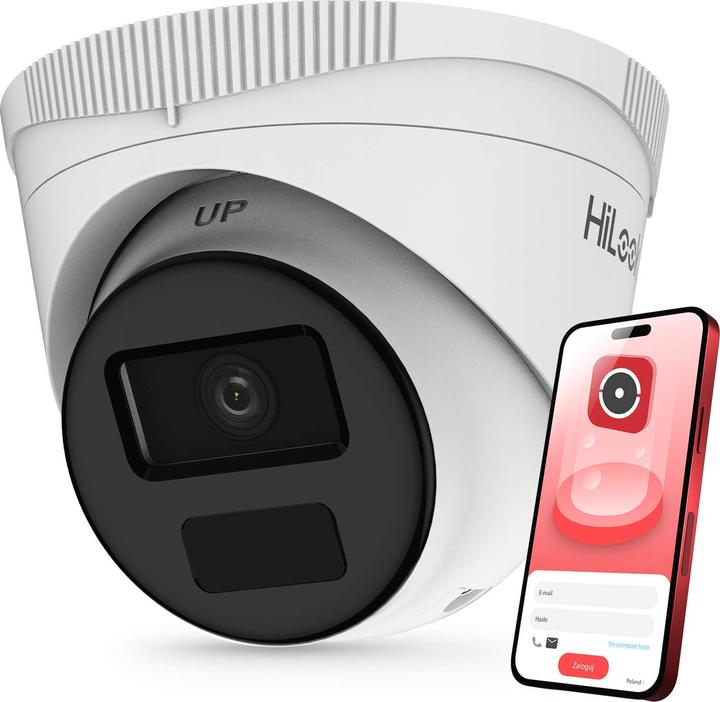 Immagine prodotto HiLook di Hikvision Telecamera IP 2MP Dome IPCAM-T2-P (1920 x 1080 Pixels)