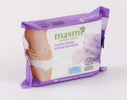 Produktbild Masmi Bio Intimpflegetücher (Intimwaschlotion)