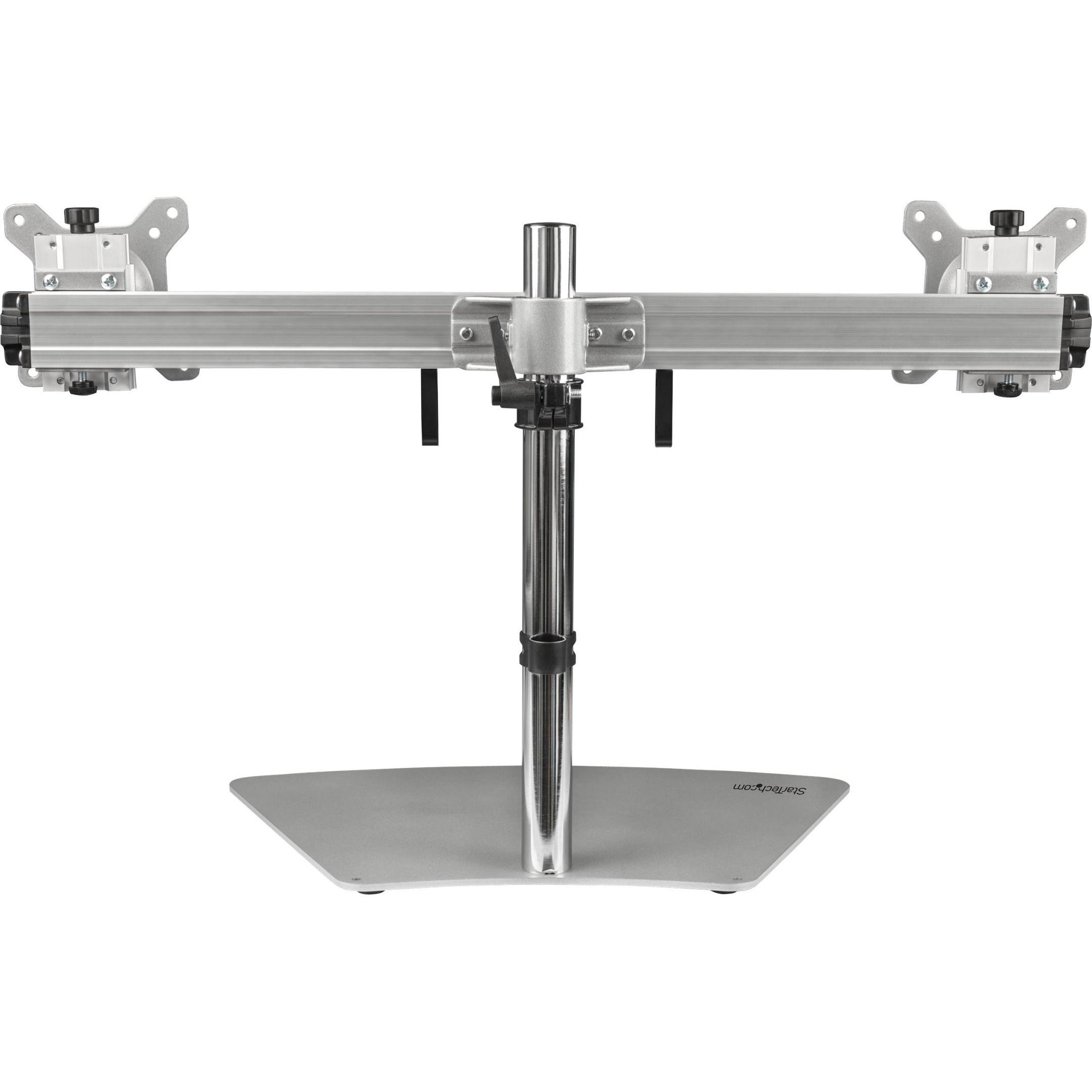 StarTech .com Dual Monitor Stand (Tisch, 24"), Monitor Halterung, Schwarz