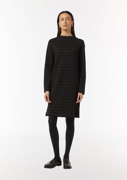 Produktbild Comma Kurzes Jerseykleid mit Hahnentrittmuster (42)