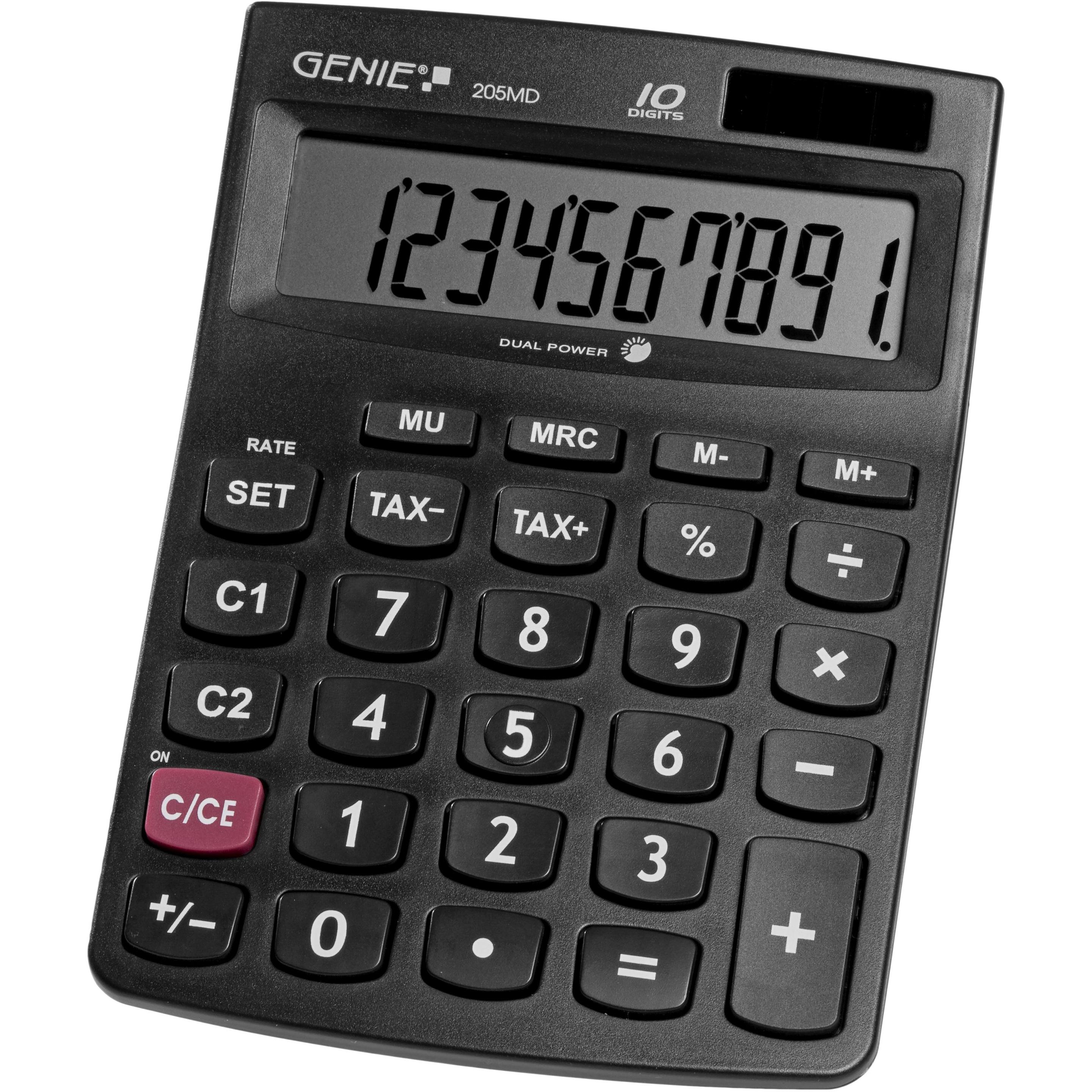 Genie, Calcolatrice, Montaggio su tavolo (Celle solari, Batterie)