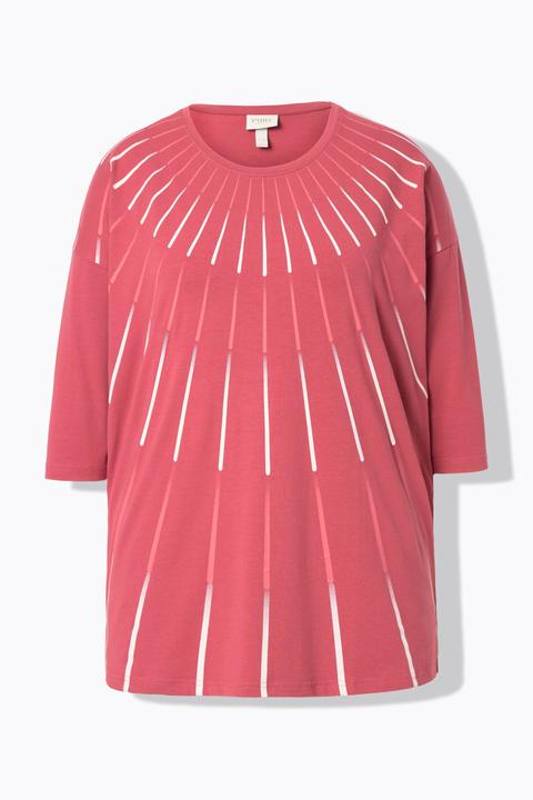 Produktbild Ulla Popken Shirt, Oversized, Rundhals, 3/4-Arm (54)