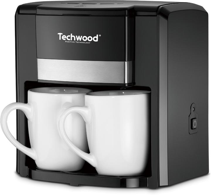 Techwood 2-cup pour-over coffee maker (black)