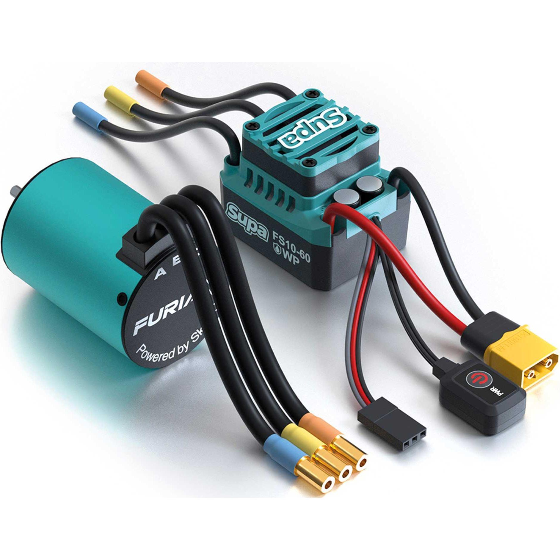 SkyRC Supa Brushless Combo 60A 3100kV für 1/10