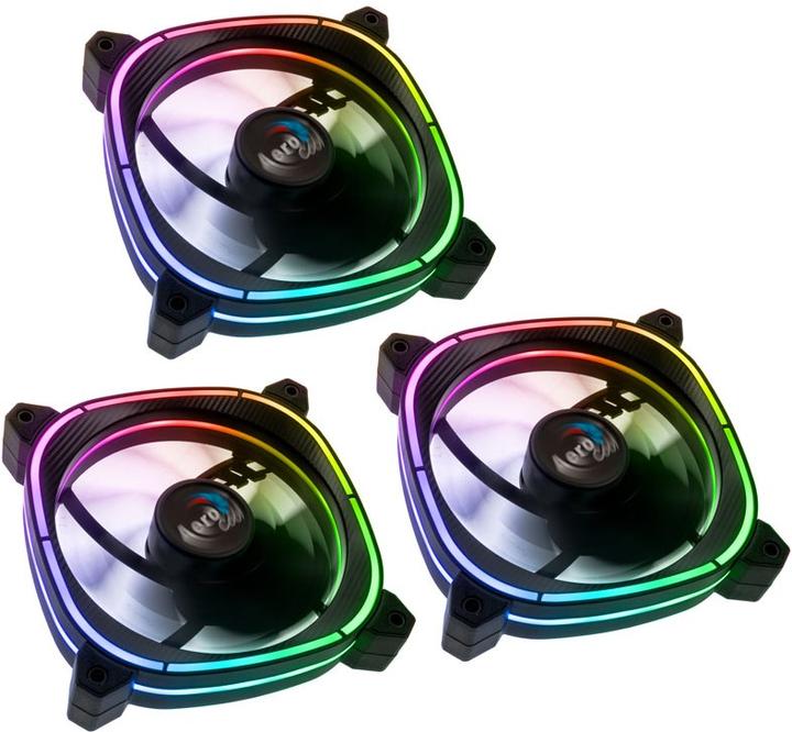 Actual product image AeroCool Astro 12 Pro 3 Pack Case Fans (120 mm, 3 x)