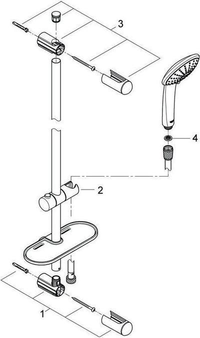 Produktbild Grohe Euphoria 110 Mono Brausestangenset