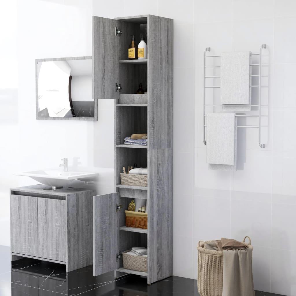 VidaXL, Badezimmerschrank, Kalonice (30 x 30 x 183.5 cm)