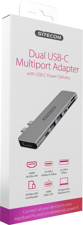 Immagine prodotto Sitecom Mpa (USB-C, 7 porte)