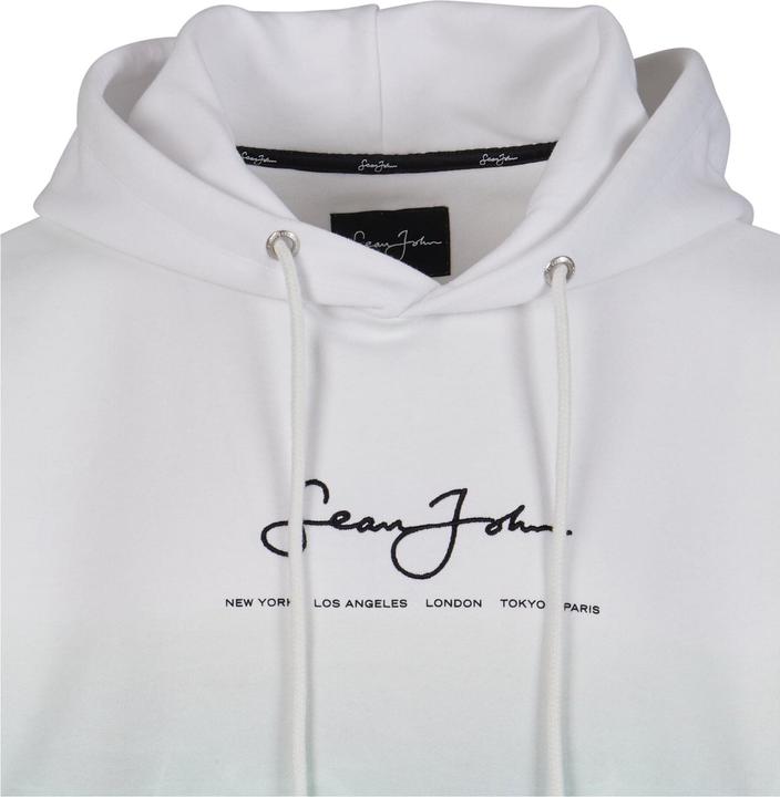 Immagine prodotto Sean John JM221-018-01 Script Logo Pool Print Felpa con cappuccio bianco/verde - 80009 (L)