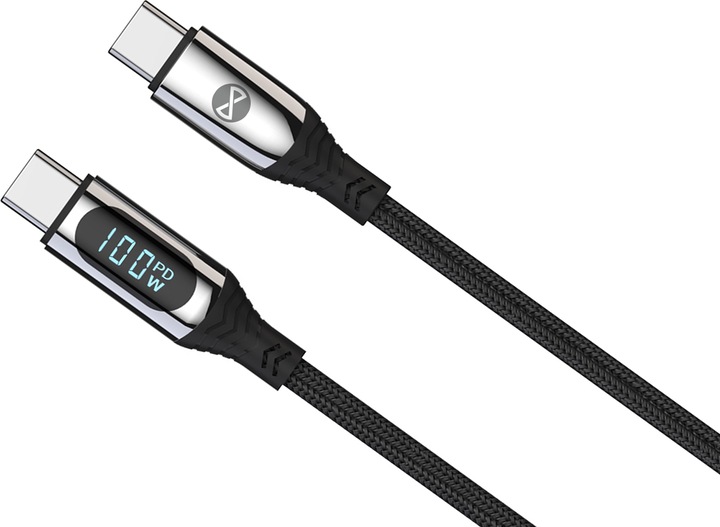 Produktbild Forever LCD-Kabel USB-C - USB-C 1,0 m 100W schwarz (1 m, USB 2.0)