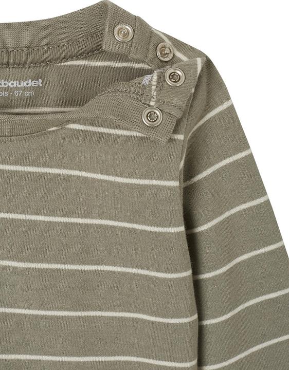 Immagine prodotto Vertbaudet 2er-Pack Baby Shirts BASIC, Print & Streifen (80)