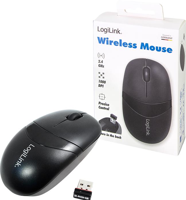 Actual product image LogiLink Mouse Optical Wireless 2.4 GHz Mini with Autolink (Wireless)