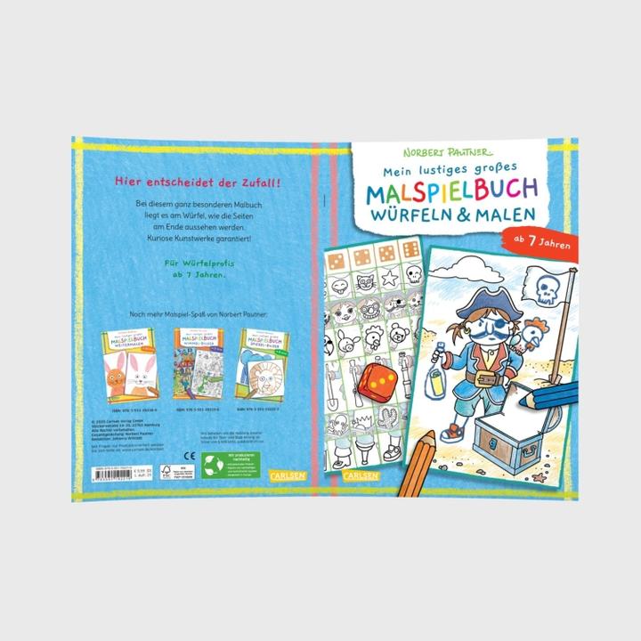 Actual product image Mein lustiges grosses Malspielbuch: Würfeln & Malen (ab 7 Jahren)