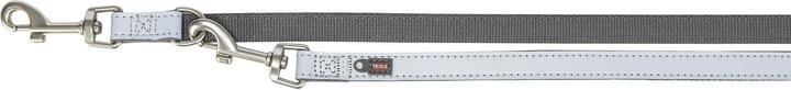 Productafbeelding Trixie Premium Reflect adjustable lead, XS–S: 2.00 m/15 mm,graphite (XS, Hond)