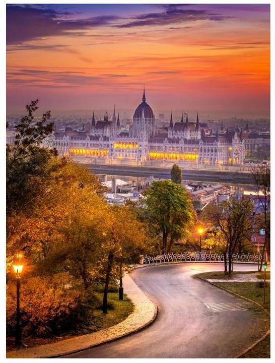 Actual product image Enjoy Puzzle ENJOY-2115 - Buda District with Hungarian Parliament, jigsaw puzzle, 1000 pieces (1000 pieces)