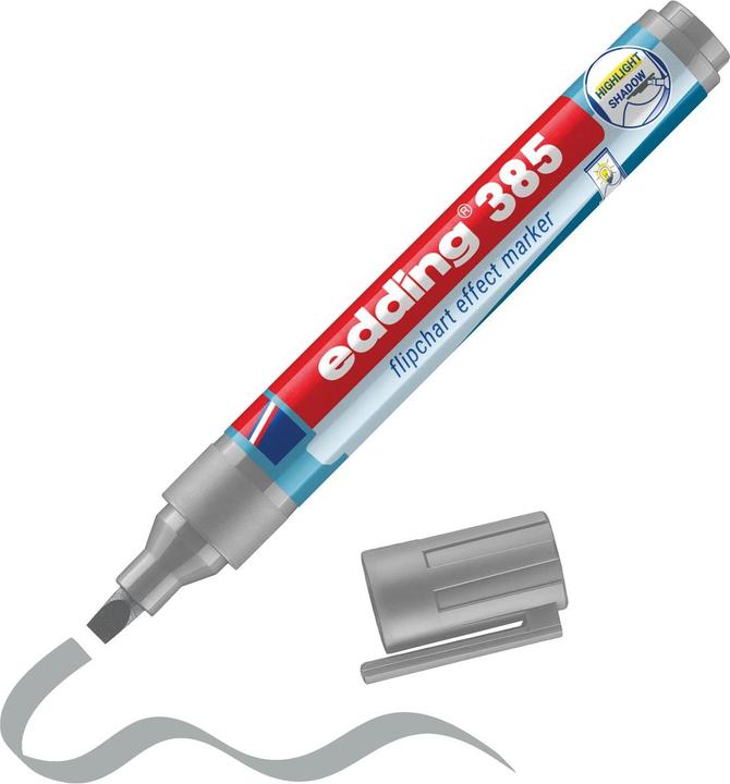 Produktbild Edding 385 - Flipchartmarker (Silbergrau, 5 mm, 1 x)