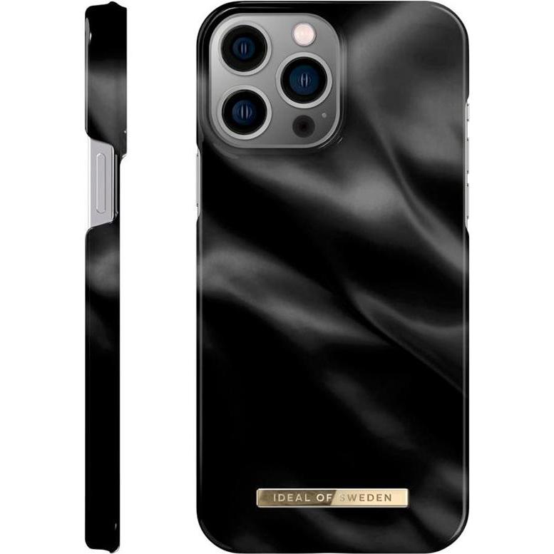 iDeal Of Sweden Designer Hard-Cover Black Satin (Apple iPhone 13 Pro), Smartphone Hülle, Schwarz