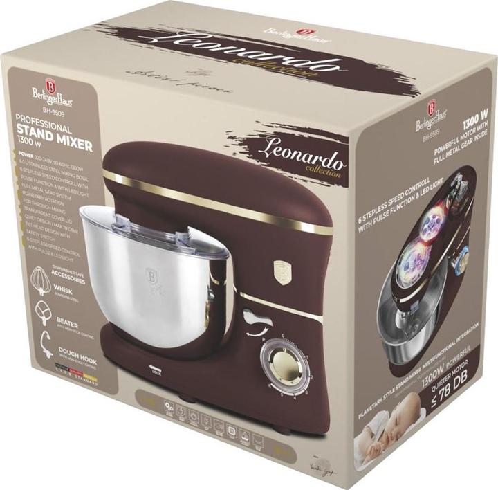 Actual product image BerlingerHaus Food processor matt bordeaux Leonardo Collection (1300 W)