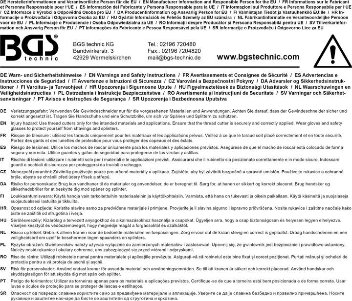 Image du produit BGS Jeu de taraudage