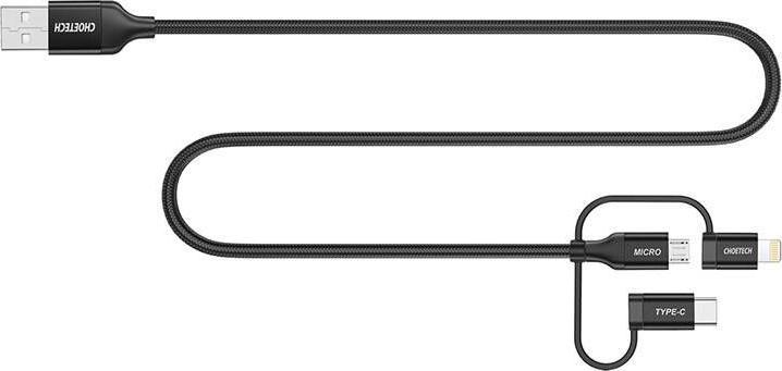 Produktbild Choetech 3in1 MFI cable USB - USB Type C (1.20 m, USB 2.0)
