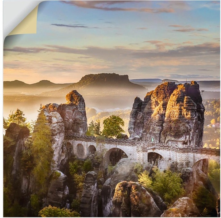 Produktbild Artland Sächsische Schweiz Basteibrücke U4XD (70 x 70 cm)
