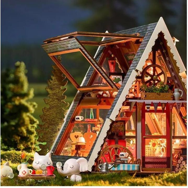 Image du produit Robotime Modellbausatz 'A-Frame Cabin'