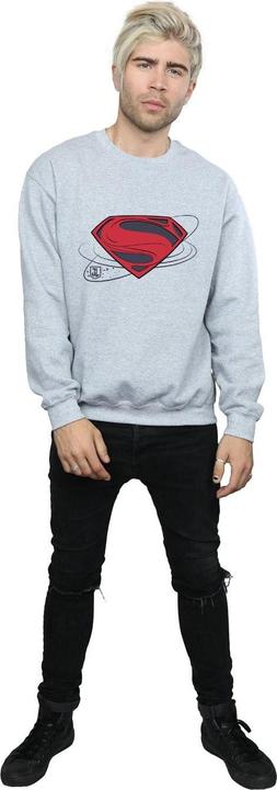 Actual product image Mens Justice League Movie Superman Logo Sweatshirt (L)