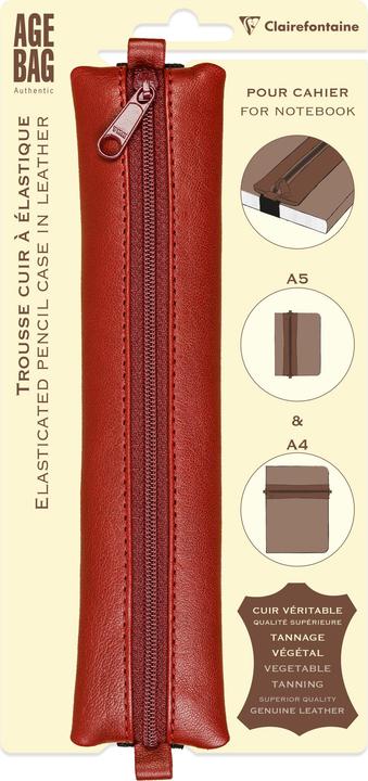 Image du produit Ergobag Schlamperetui Ag BSchlamperetui Age Ba Rouge Cuir véritable