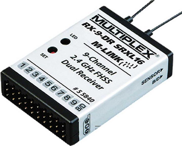 Actual product image Multiplex Receiver RX-9-DR SRXL16 M-Link
