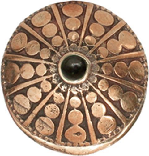 Produktbild Star Piercing Ohrgewicht Schlüsselloch rosegold Kugel gepunktet (ohne Messing, Mineralisch, Bronze)