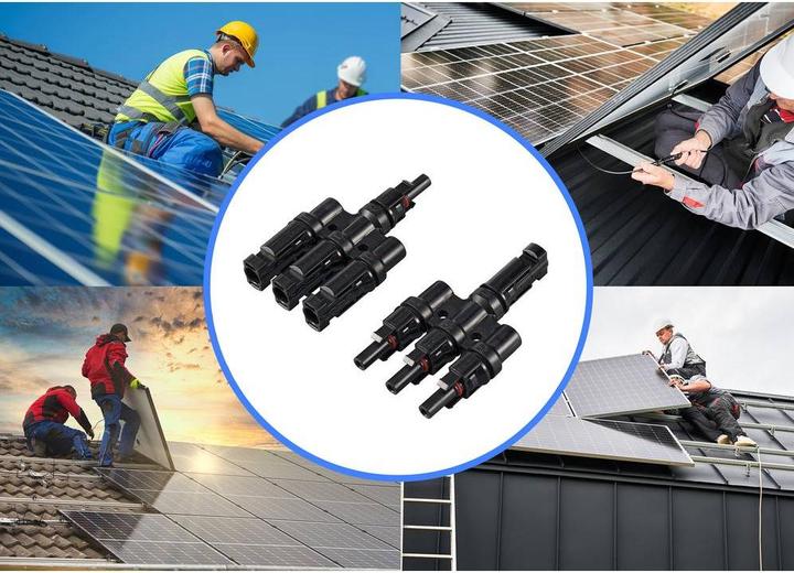 Actual product image Sygonix Solar adapter T-connector (3 to 1) 1000V SY-6408000 Y-plug (Solar connector)