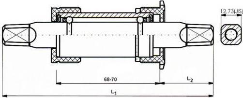 Produktbild Neco Innenlager Alu BSA (113mm)