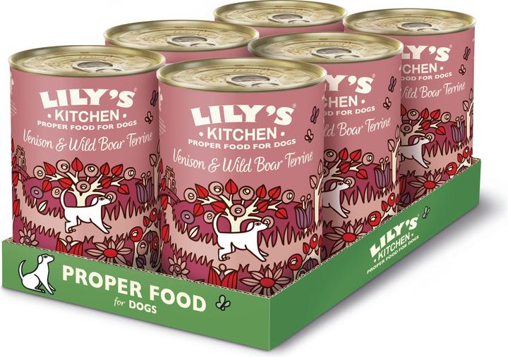 Produktbild Lily's Kitchen Venison and Wild Boar Terrine (Adult, Junior, Senior, 6 Stk., 400 g)