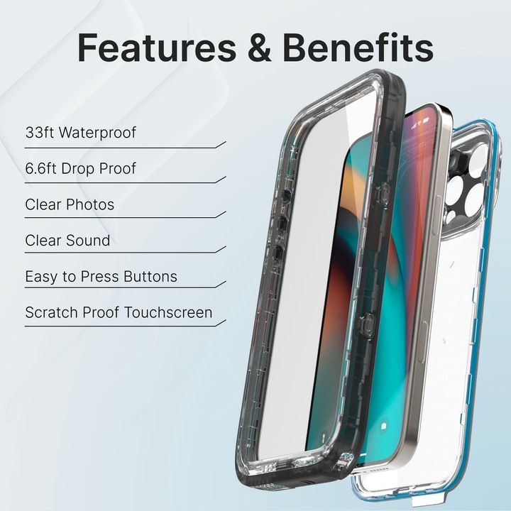 Produktbild Catalyst Total Protection Case - Wasserdichtes (10m) und Schock (Apple iPhone 16 Pro Max)