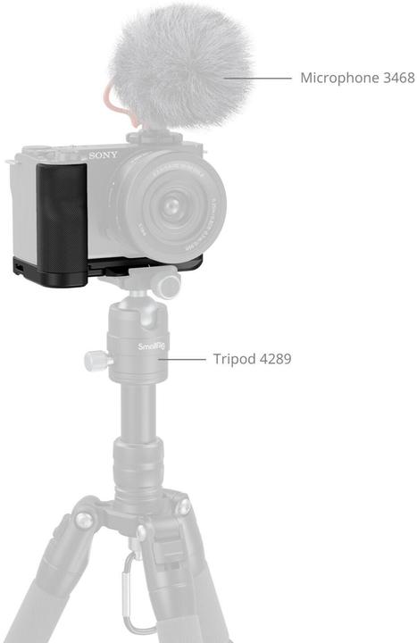 Actual product image SmallRig L-Shape Mount Plate with Silicone Handle for Sony ZV-E10 II 4778