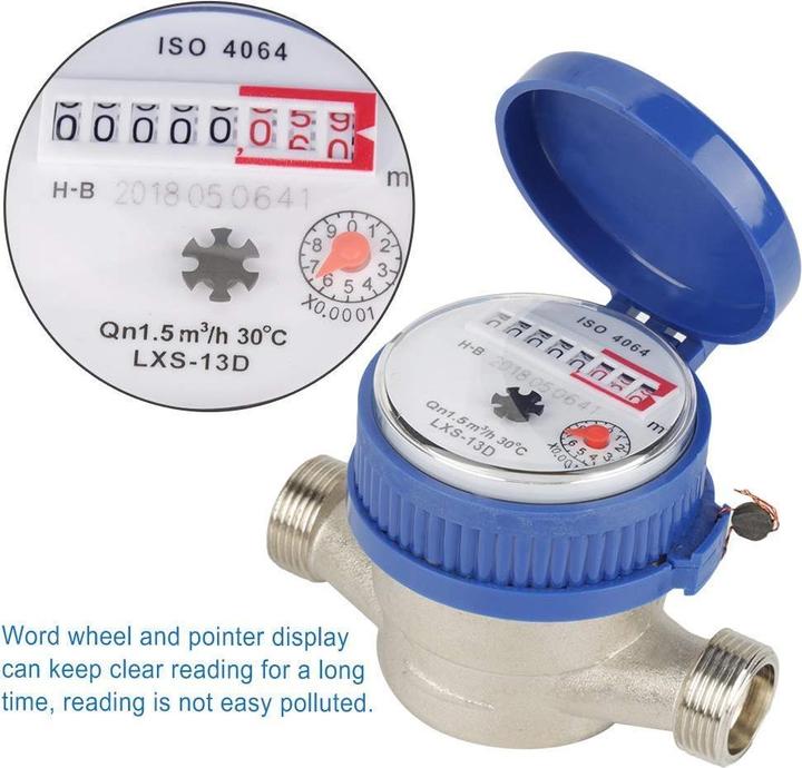 Actual product image Vikye Garden water meter set, 1/2 inch