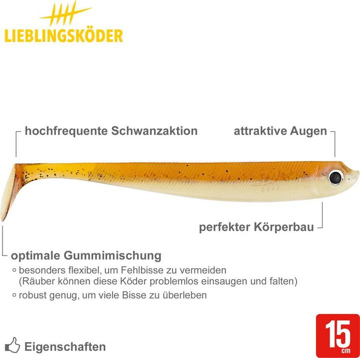 Image du produit Lieblingsköder Whisky (eau claire, nuages) (15 cm)