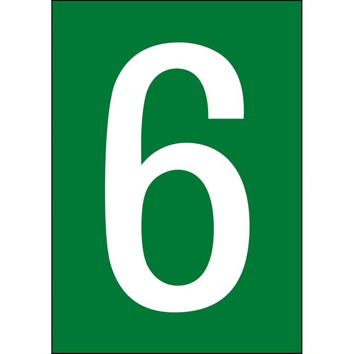 Actual product image Brady A4 labels with numbers and letters