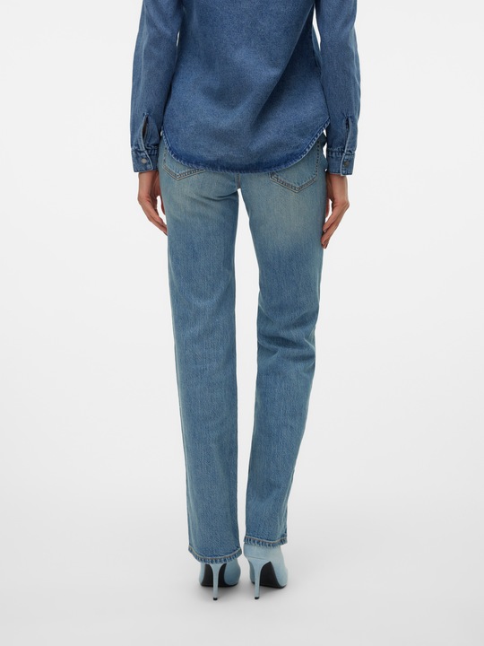 Actual product image Vero Moda VMTESSA Hohe Taille Gerade geschnitten Jeans Weit geschnitten (W27/L34)