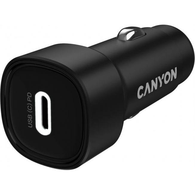 Canyon Car accessories car charger OnDrive 30 PD 30W USB-C Black, Adattatore per auto, Nero