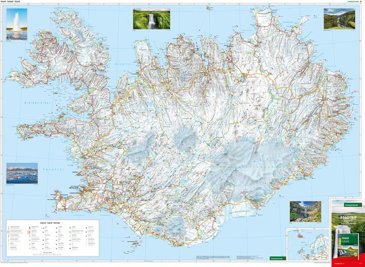 Actual product image Island, Strassenkarte 1:400.000, freytag & berndt