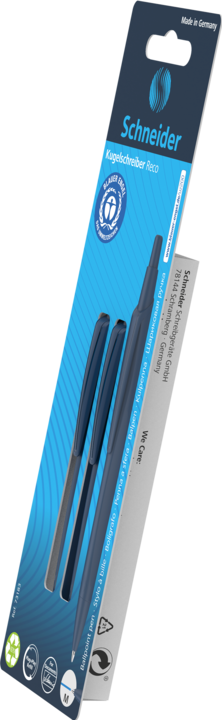 Immagine prodotto Schneider Biros Reco meccanismo retrattile M blu PU=2 pezzi in blister (Blu, 2 x)