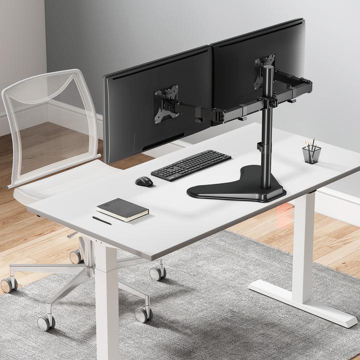 Produktbild Manhattan Standfuss Monitorarm für zwei Monitore 33 813 (Tisch, 32", 8 kg)