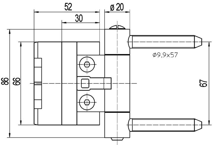 Immagine prodotto Simonswerk Cerniere per porte d'ingresso BAKA 2D 20 RZ 57 e 2D 20 FD RZ 57