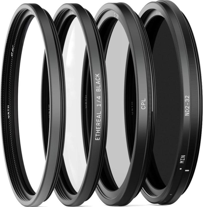 Actual product image Urth 49mm Cinematic Filter Kit Plus+ (UV, CPL, ND32, Ethereal 1/4 Black Mist) (49 mm, Neutral density filter, Polarizing filter, UV filter)